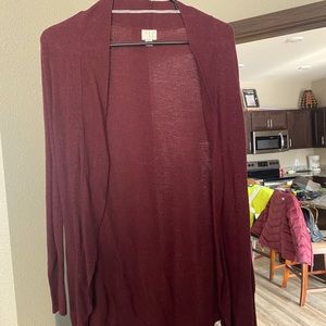 A New Day maroon cardigan